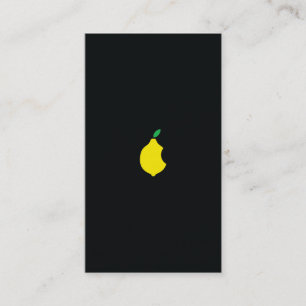 lemon logo business card