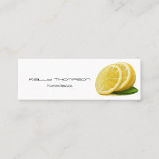 Lemon Logo Mini Business Card
