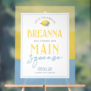 Lemon Main Squeeze 3 Shade Acrylic Welcome Sign