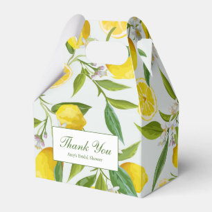 Lemon Main Squeeze Bridal Shower Favour Box