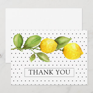 Lemon Main Squeeze Bridal Shower Thank You