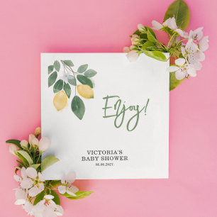 Lemon Mama's main Squeeze Baby Shower Napkin