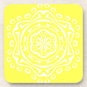 Lemon Mandala Coaster