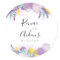 Lemon, Mauve and Lavender Sticker, Round Sticker