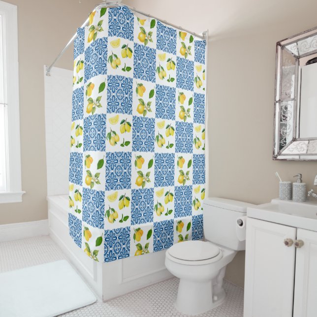Lemon Mediterranean French Country Tile Pattern (In Situ)