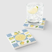 Lemon Mediterranean French Country Tile Pattern