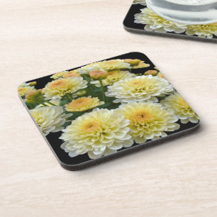 Lemon Meringue Chrysanthemums Coaster