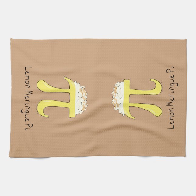 Lemon Meringue Pi Cute Math Kitchen Towel (Horizontal)