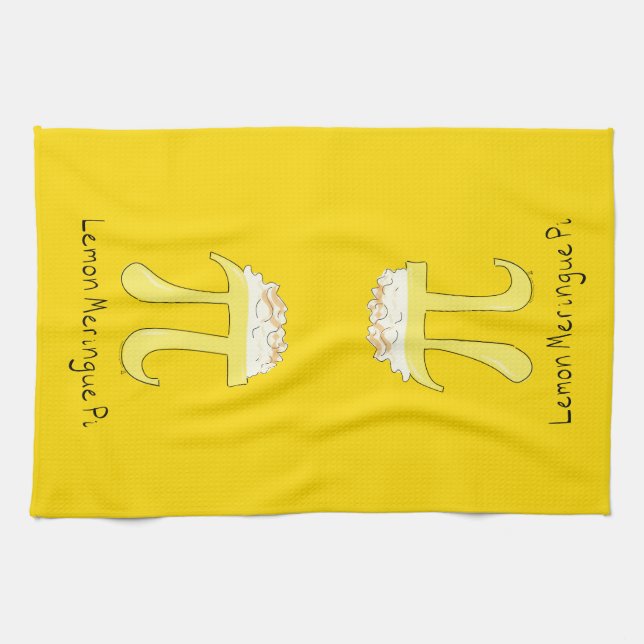 Lemon Meringue Pi Cute Math Kitchen Towel (Horizontal)