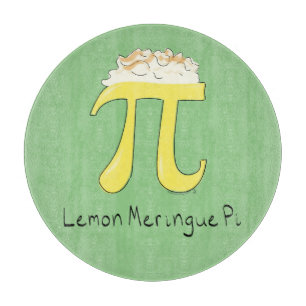 Lemon Meringue Pi Day Cute Math Pie Cutting Board