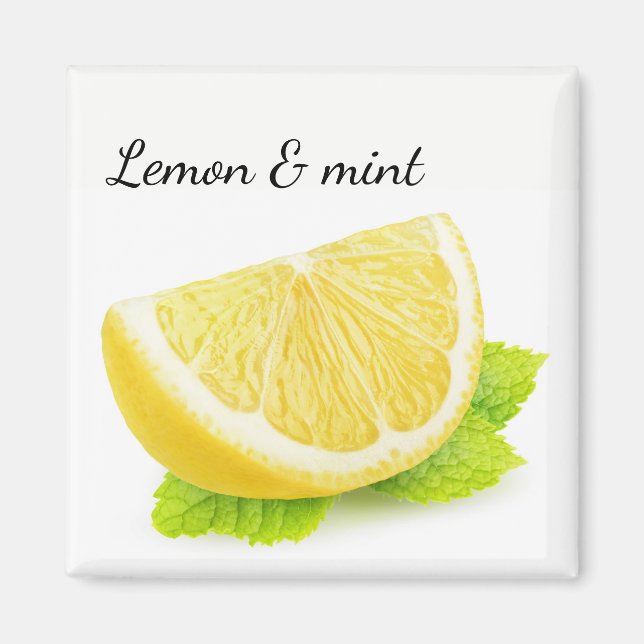 Lemon & mint magnet (Front)