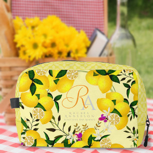 Lemon Monogram Yellow Dopp Kit