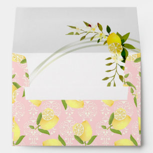 Lemon Motif  Love Peach Envelope