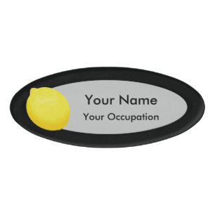 Lemon Name Tag