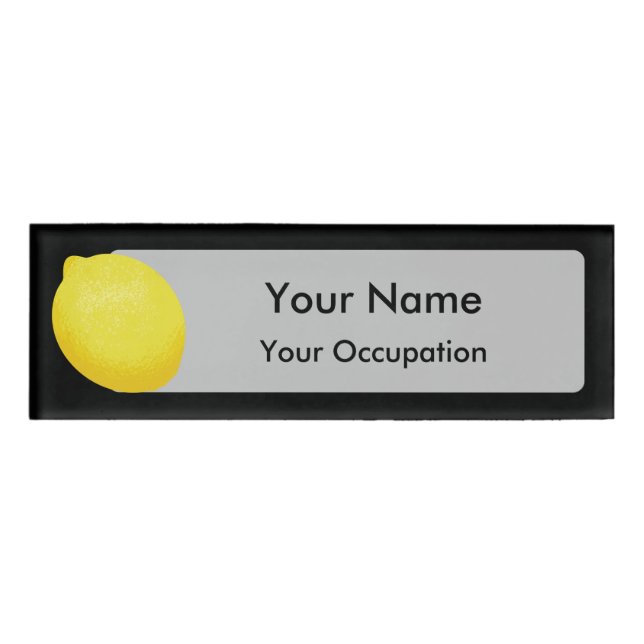 Lemon Name Tag (Front)
