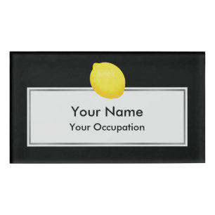 Lemon Name Tag