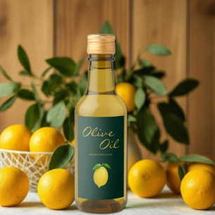 Lemon Olive Oil Favour infusion Label