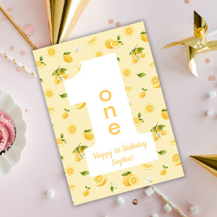 Lemon ONE Happy Birthday Card