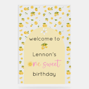 Lemon One Sweet Birthday Welcome
