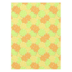 lemon orange lime fruit citrus orange green yellow tablecloth