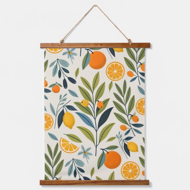 Lemon Orchard Dream Hanging Tapestry (Front)