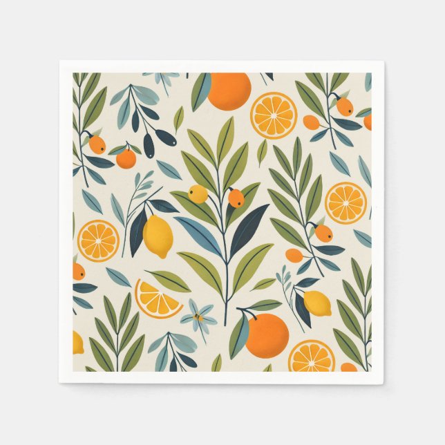Lemon Orchard Dream Napkin (Front)
