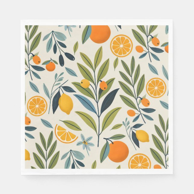 Lemon Orchard Dream Napkin (Front)