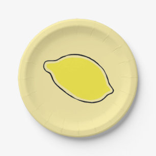 Lemon Paper Plate