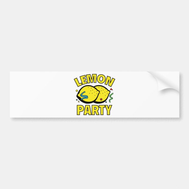 Lemon Party Bumper Sticker (Front)