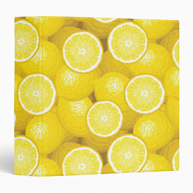Lemon Pattern 2 Binder (Front/Spine)