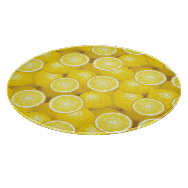 Lemon Pattern 2 Cutting Board (Corner)