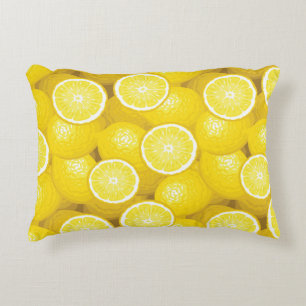 Lemon Pattern 2 Decorative Pillow