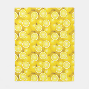 Lemon Pattern 2 Fleece Blanket