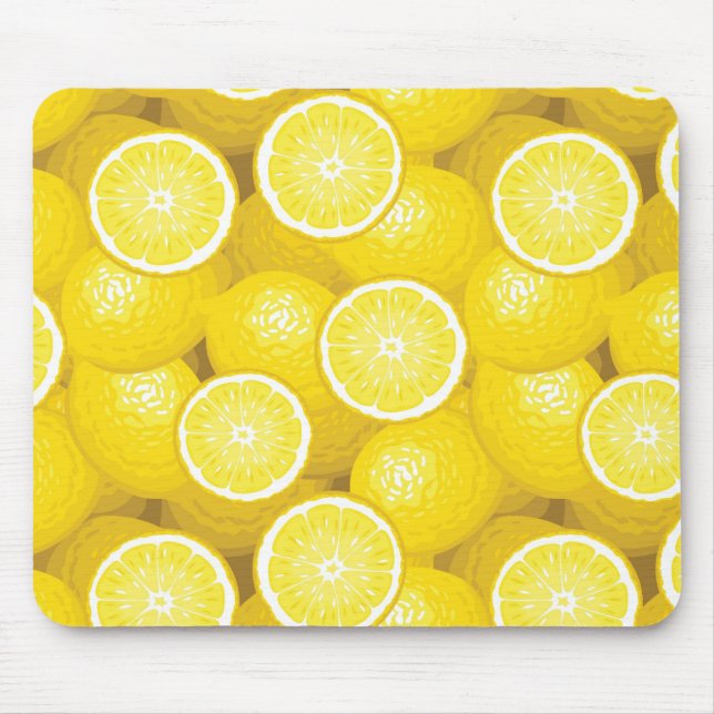 Lemon Pattern 2 Mouse Pad (Front)