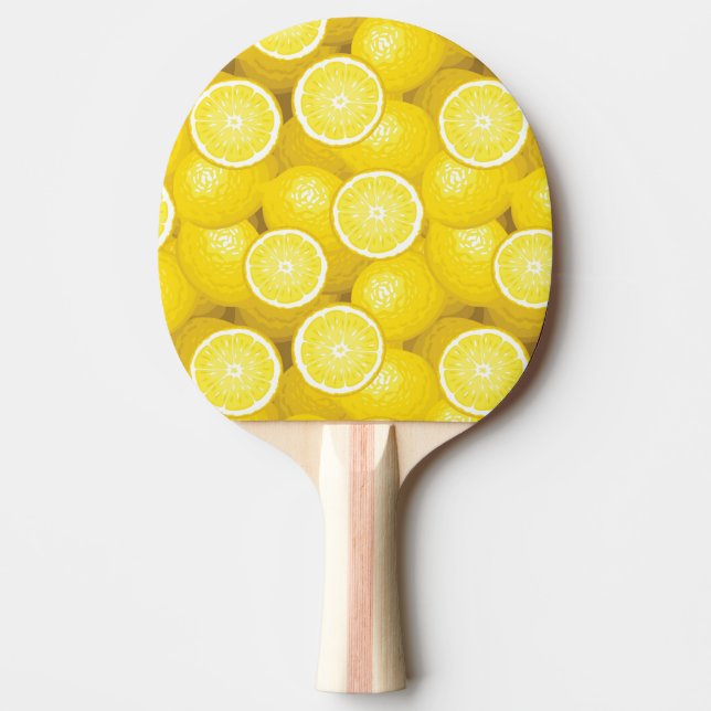 Lemon Pattern 2 Ping Pong Paddle (Front)