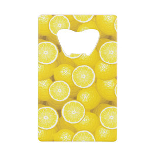 Lemon Pattern 2 Wallet Bottle Opener