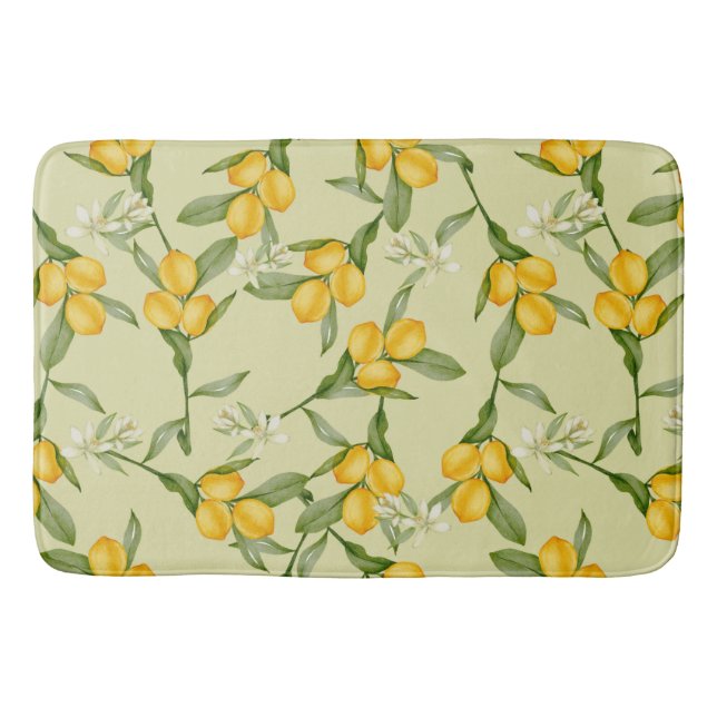 Lemon Pattern Bath Mat (Front)