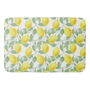 Lemon Pattern Bath Mat