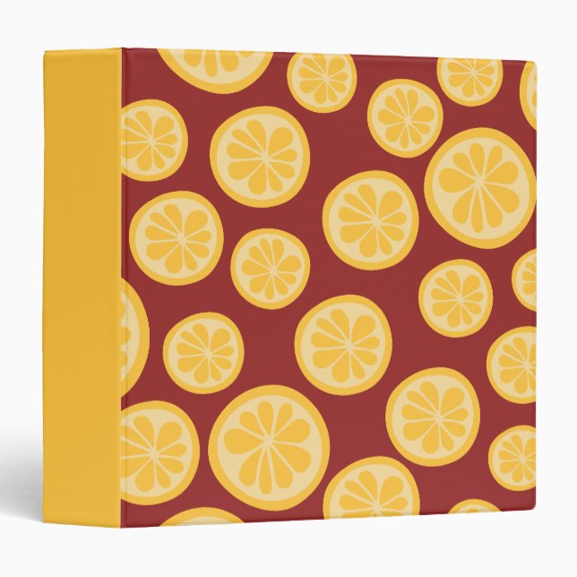 Lemon pattern binder (Front/Spine)