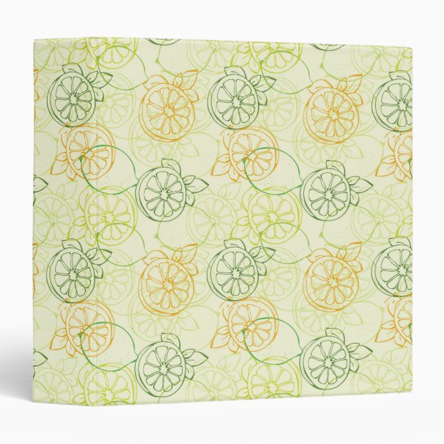 Lemon Pattern Binder (Front/Spine)