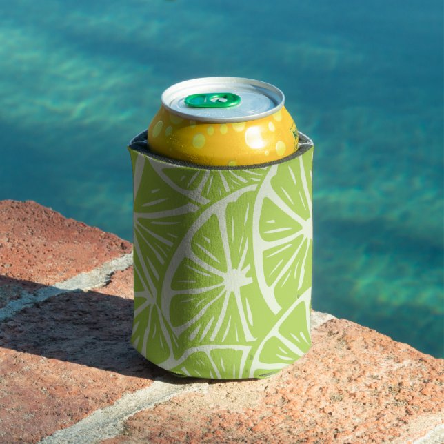 Lemon pattern can cooler (In Situ Pool)
