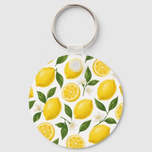 Lemon pattern design  keychain