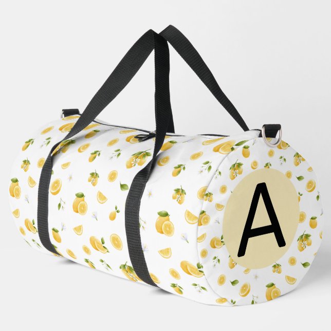 Lemon Pattern Duffle Bag (Left Corner)