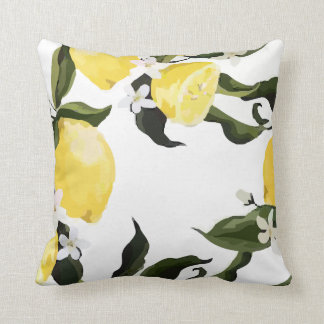 Lemon Pattern Fruit Throw Pillow