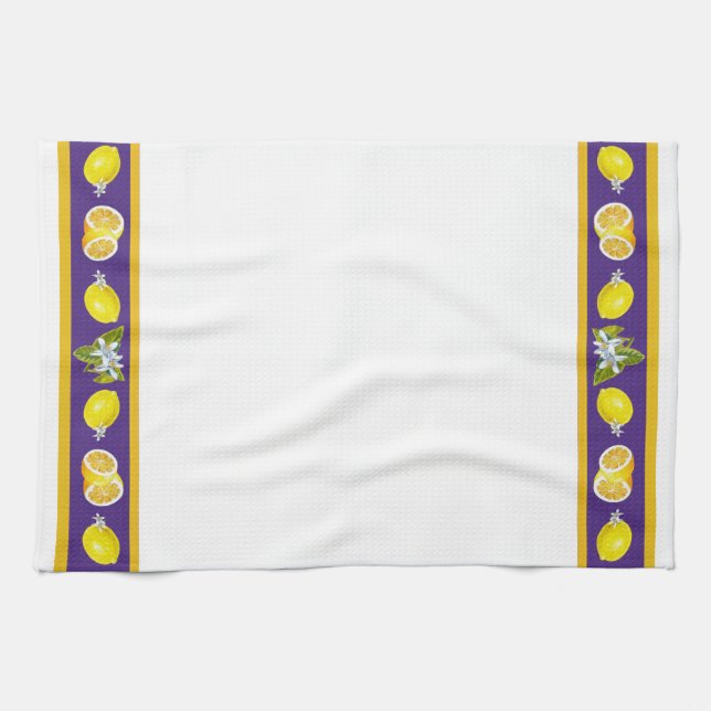 Lemon Pattern I Kitchen Towel (Horizontal)