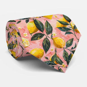 Lemon Pattern Men's Necktie 