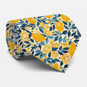 Lemon Pattern Men's Necktie 