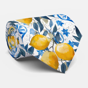 Lemon Pattern Men's Necktie 