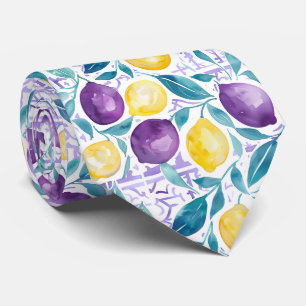 Lemon Pattern Men's Necktie 