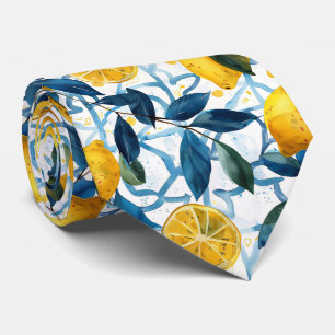 Lemon Pattern Men's Necktie 